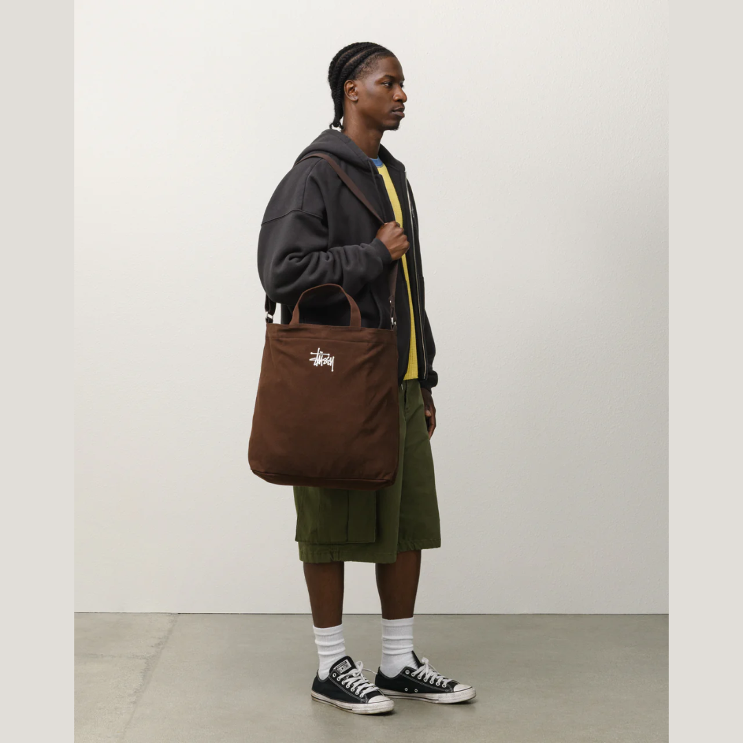 Canvas Crossbody Bag Brown